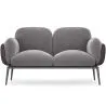 Buy 2-Seater Sofa - Upholstered in Velvet - Vandan Dark grey 60651