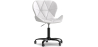 Buy Office Chair with Wheels - Swivel Desk Chair - Upholstered in Faux Leather - Black Wito Frame White 61049 - in the UK