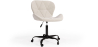 Buy Office Chair with Wheels - Swivel Desk Chair - Upholstered in Bouclé Fabric - Black Wito Frame White 61055 - in the UK