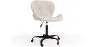 Office Chair with Wheels - Swivel Desk Chair - Upholstered in Bouclé Fabric - Black Wito Frame image 9