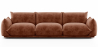 Buy 3-Seater Sofa - Velvet Upholstery - Wers Chocolate 61013 in the United Kingdom