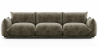 Buy 3-Seater Sofa - Velvet Upholstery - Wers Taupe 61013 - in the UK
