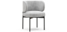Buy Dining Chair - Upholstered in Velvet - Loraine Light grey 61007 home delivery