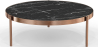 Buy Black Marble Coffee Table - 90cm Diameter - Fika Black 61094 - in the UK