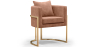 Buy Dining Chair - With armrests - Upholstered in Velvet - Giorgia Cream 61009 at Privatefloor