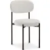 Buy Dining Chair - Upholstered in Velvet - Black Metal - Margot Cream 61003