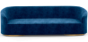 Buy 4/5-Seater Velvet Upholstered Sofa - Herina Dark blue 60649 with a guarantee