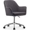 Buy Swivel Office Chair with Armrests - Lumby Light grey 61145