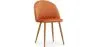 Dining Chair - Upholstered in Velvet - Backrest with Pattern - Evelyne image 9