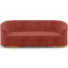 3/4-Seater Velvet Upholstered Sofa - Herina image 9