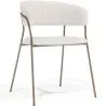 Buy Dining chair - Upholstered in Bouclé Fabric - Gruna White 61148