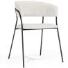 Buy Dining chair - Upholstered in Bouclé Fabric - Gruna White 61149