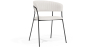Buy Dining chair - Upholstered in Bouclé Fabric - Gruna White 61149 - in the UK