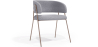 Buy Dining Chair - Upholstered in Fabric - Roaw Light grey 61151 - prices
