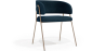 Buy Dining Chair - Upholstered in Fabric - Roaw Dark blue 61151 in the United Kingdom