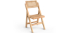 Buy Folding Wooden Rattan Dining Chair - Umbra Natural wood 61157 - in the UK