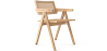 Buy Dining Chair in Cane Rattan - with Armrests - Kane Natural wood 61162 - in the UK