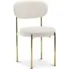 Buy Dining Chair - Upholstered in Bouclé Fabric - Dahe White 61165