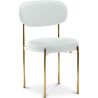 Dining Chair - Upholstered in Velvet - Golden metal - Dahe image 9