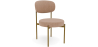 Buy Dining Chair - Upholstered in Velvet - Golden metal - Dahe Cream 61166 in the United Kingdom