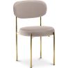 Dining Chair - Upholstered in Velvet - Golden metal - Dahe image 9