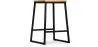 Industrial Design Bar Stool - Wood & Metal - 60cm - Big Boy image 9
