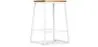 Industrial Design Bar Stool - Wood & Metal - 60cm - Big Boy image 9