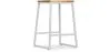 Industrial Design Bar Stool - Wood & Metal - 60cm - Big Boy image 9