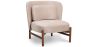 Velvet Upholstered Armchair with Wood - Brina image 9