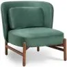 Buy Velvet Upholstered Armchair with Wood - Brina Dark green 61215
