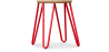 Buy Hairpin Stool - 42cm - Light wood and metal Red 61217 at Privatefloor