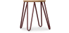Buy Hairpin Stool - 42cm - Light wood and metal Bronze 61217 - prices