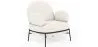 Designer Armchair - Upholstered in Bouclé Fabric - Alia image 9