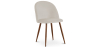 Buy Dining Chair - Upholstered in Velvet - Scandinavian Design - Evelyne Beige 59991 at Privatefloor