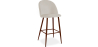 Buy Velvet Upholstered Stool - Scandinavian Design - Evelyne Beige 59993 - in the UK