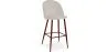 Velvet Upholstered Stool - Scandinavian Design - Evelyne image 9
