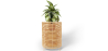 Buy Round Floor Planter - Boho Style - 56 CM - Laers Natural 61238 - in the UK