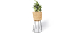 Buy Round Floor Planter - Boho Style - 65 CM - Firna Natural 61242 - in the UK