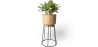 Buy Round Floor Planter - Boho Style - Aventura Natural 61244 - in the UK