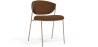 Buy Dining chair - Upholstered in Bouclé Fabric - Seda Chocolate 61150 - prices