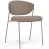 Buy Dining chair - Upholstered in Bouclé Fabric - Seda Taupe 61150