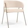 Buy Dining chair - Upholstered in Bouclé Fabric - Charke Ivory 61152