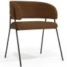 Buy Dining chair - Upholstered in Bouclé Fabric - Charke Chocolate 61153