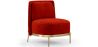 Buy Designer Armchair - Velvet Upholstered - Kanla Red 61001 at Privatefloor