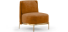 Buy Designer Armchair - Velvet Upholstered - Kanla Mustard 61001 - in the UK