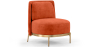 Buy Designer Armchair - Velvet Upholstered - Kanla Brick 61001 at Privatefloor
