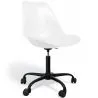 Buy Office Chair with Wheels - Swivel Desk Chair - Tulip Black Frame White 61270