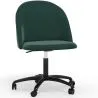 Buy Upholstered Office Chair - Velvet - Evelyne Dark green 61272
