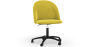 Buy Upholstered Office Chair - Velvet - Evelyne Yellow 61272 in the United Kingdom