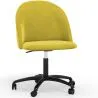 Buy Upholstered Office Chair - Velvet - Evelyne Yellow 61272